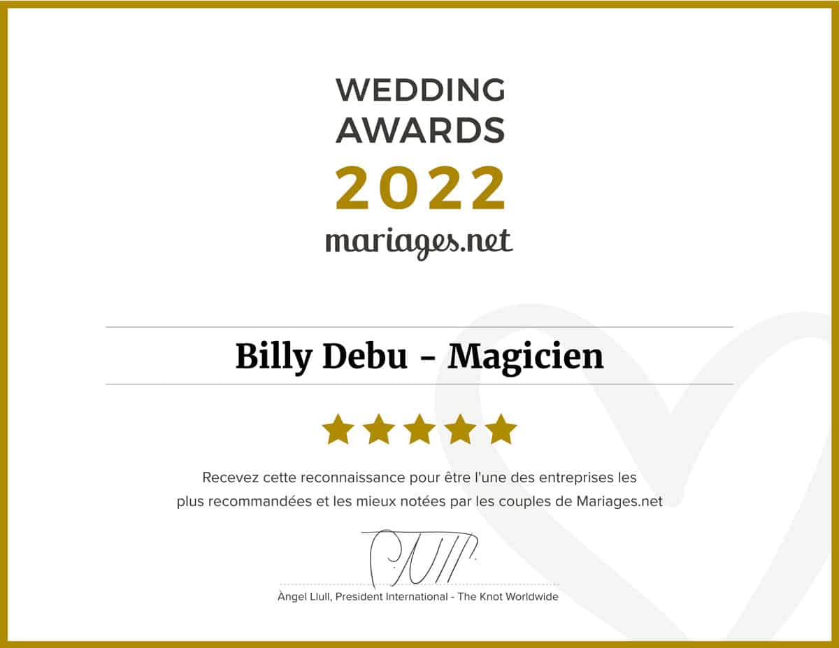 Billy-DEBU-Magicien-Wedding_Awards_2022