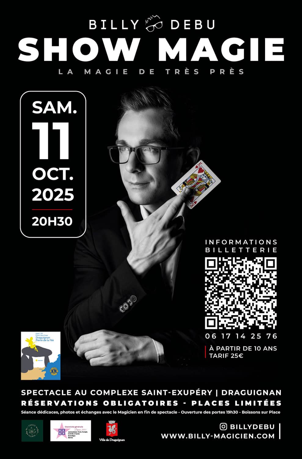 Spectacle de Magie à Draguignan samedi 11 octobre 2025, salle saint-exupéry